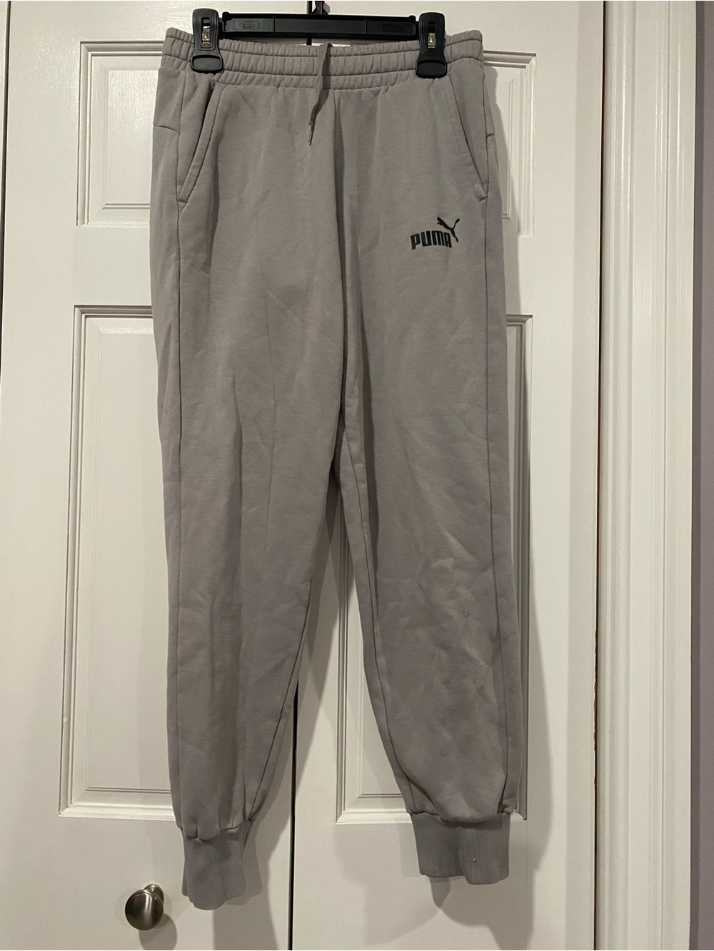 Puma Light Gray Men's Jogger Sweatpants